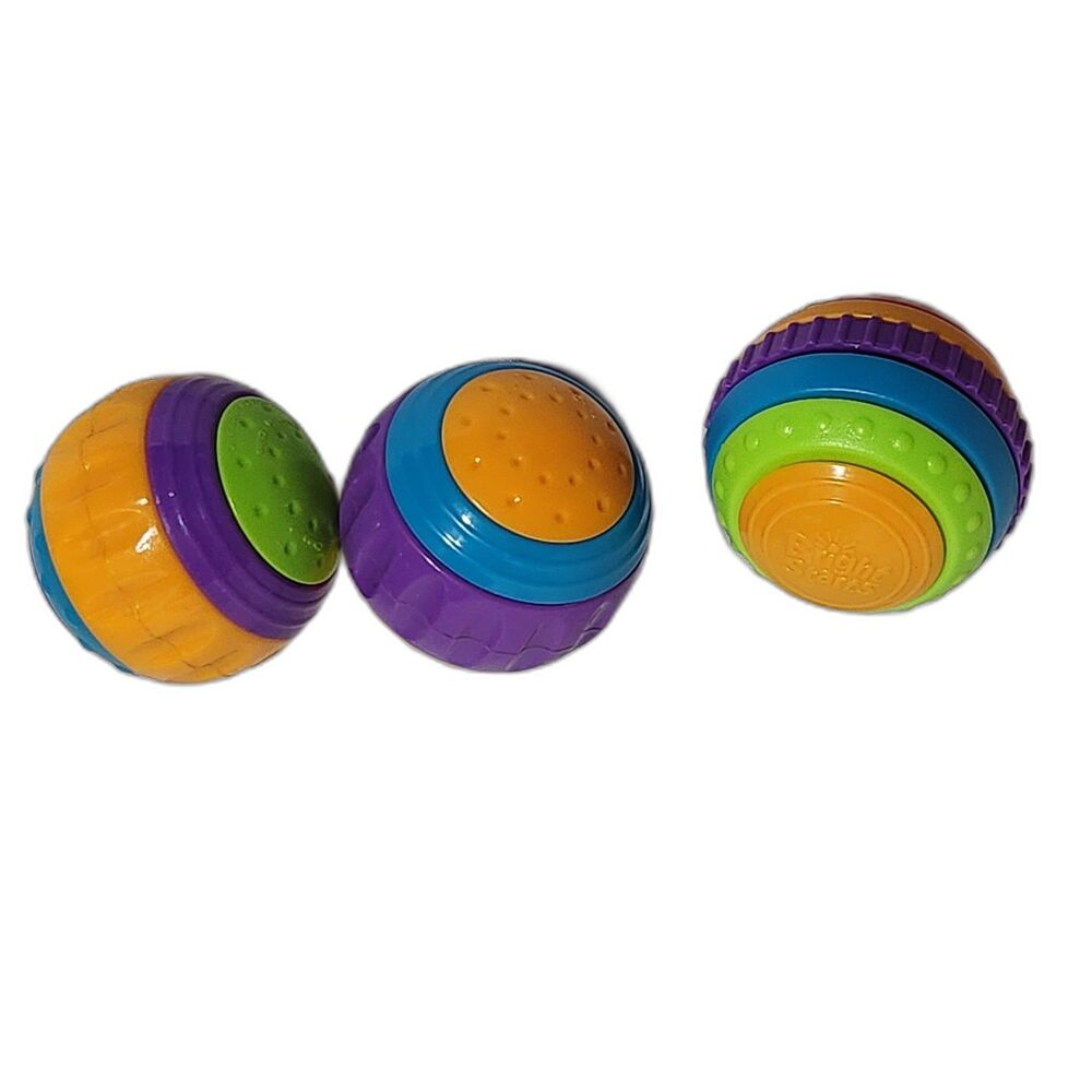 Bright Starts Sensory Balls Lot of 3 Baby Toddler Toys